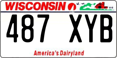 WI license plate 487XYB
