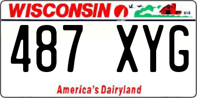 WI license plate 487XYG