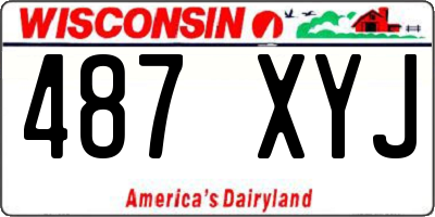 WI license plate 487XYJ