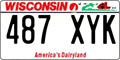 WI license plate 487XYK