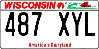 WI license plate 487XYL