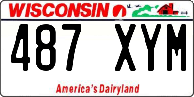 WI license plate 487XYM