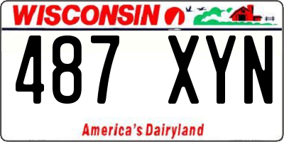 WI license plate 487XYN