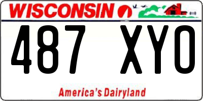 WI license plate 487XYO
