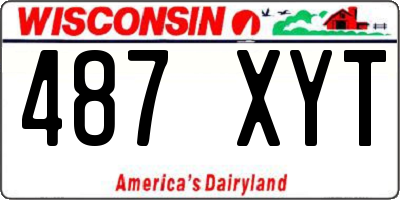 WI license plate 487XYT