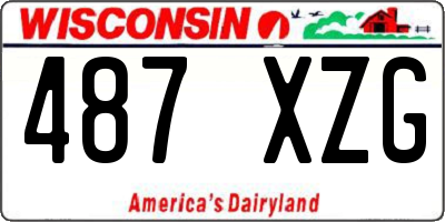 WI license plate 487XZG