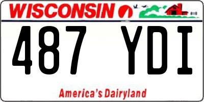 WI license plate 487YDI