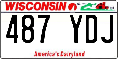 WI license plate 487YDJ