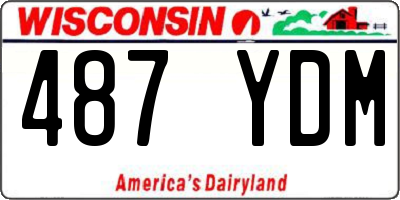 WI license plate 487YDM
