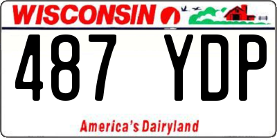 WI license plate 487YDP