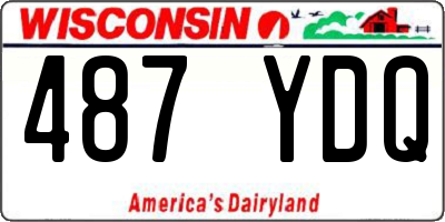WI license plate 487YDQ