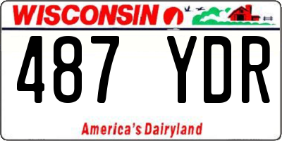 WI license plate 487YDR