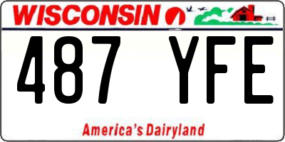 WI license plate 487YFE