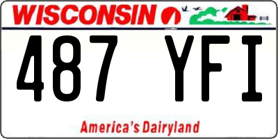 WI license plate 487YFI