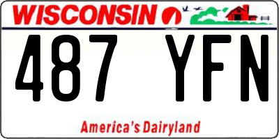 WI license plate 487YFN