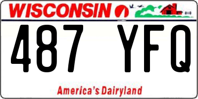 WI license plate 487YFQ