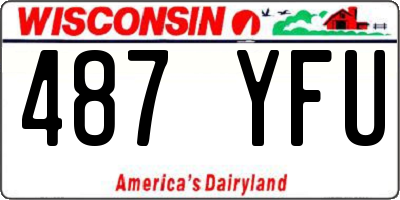 WI license plate 487YFU