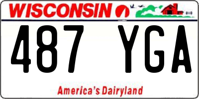 WI license plate 487YGA