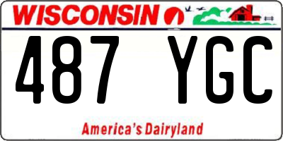 WI license plate 487YGC