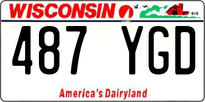 WI license plate 487YGD