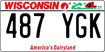 WI license plate 487YGK