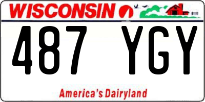WI license plate 487YGY