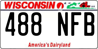WI license plate 488NFB
