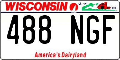 WI license plate 488NGF