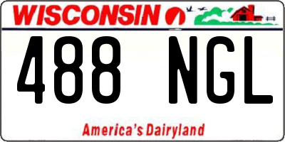 WI license plate 488NGL