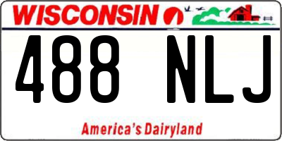 WI license plate 488NLJ