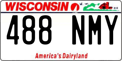 WI license plate 488NMY