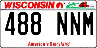 WI license plate 488NNM