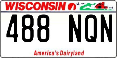 WI license plate 488NQN
