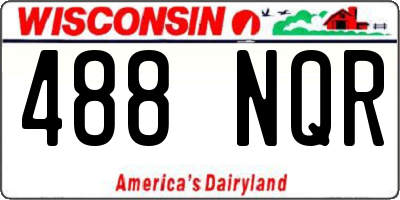 WI license plate 488NQR