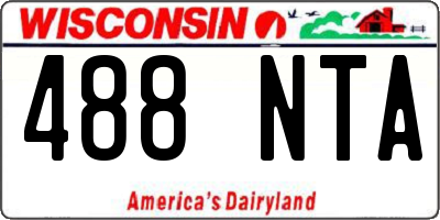 WI license plate 488NTA