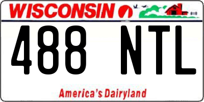 WI license plate 488NTL