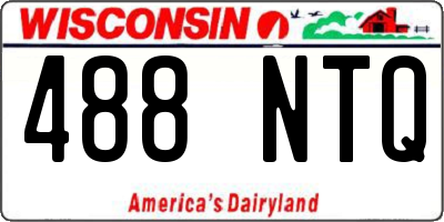 WI license plate 488NTQ