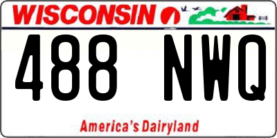 WI license plate 488NWQ