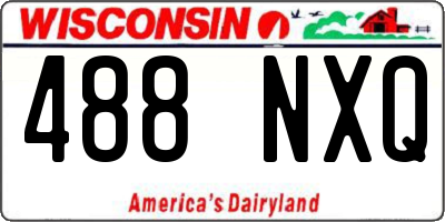 WI license plate 488NXQ