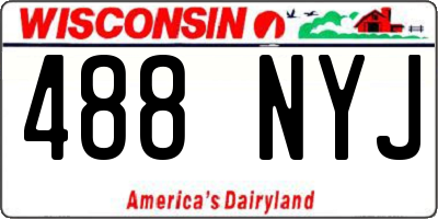 WI license plate 488NYJ