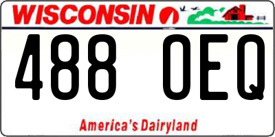 WI license plate 488OEQ
