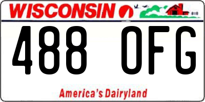 WI license plate 488OFG