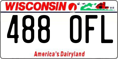 WI license plate 488OFL