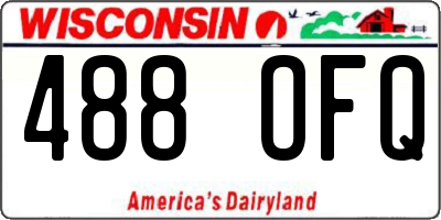 WI license plate 488OFQ