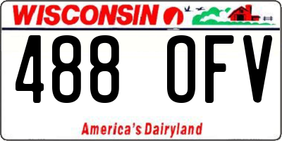 WI license plate 488OFV