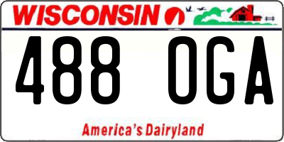 WI license plate 488OGA