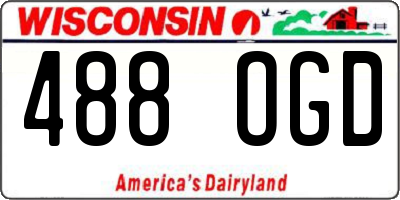WI license plate 488OGD