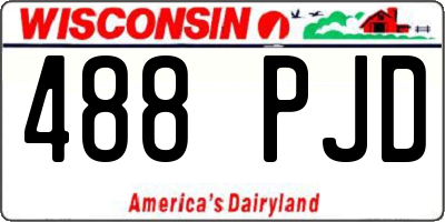 WI license plate 488PJD