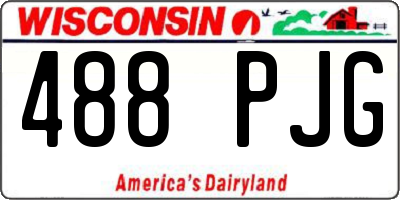WI license plate 488PJG