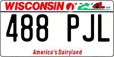 WI license plate 488PJL